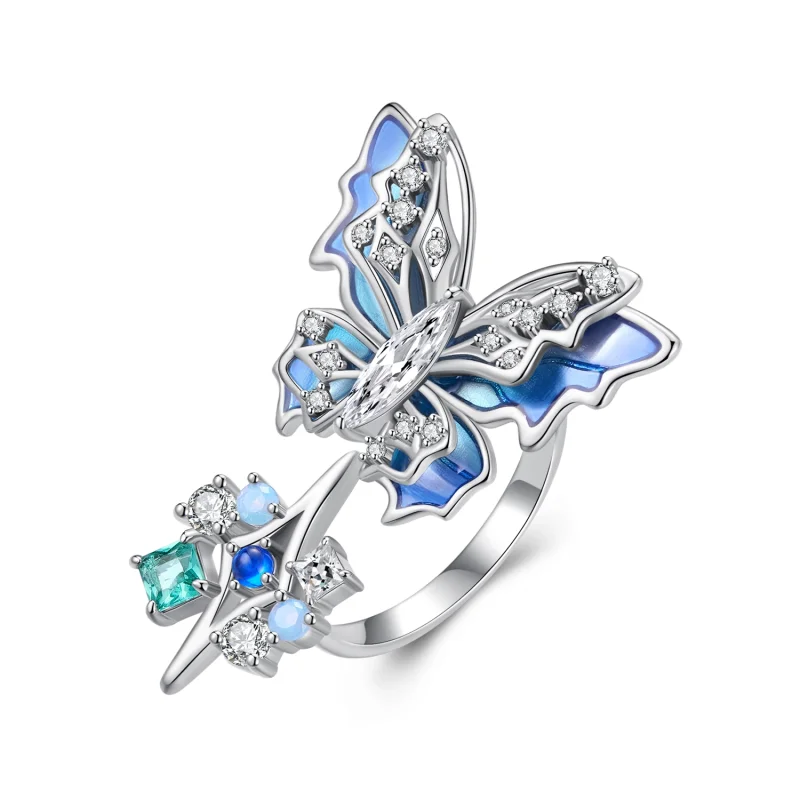 (image for) PANDORA Style Ice Butterfly Open Ring - YIR247-E - Product Image