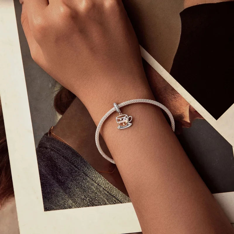 (image for) PANDORA Style Interesting coffee pendant - SCC2842 - View 6