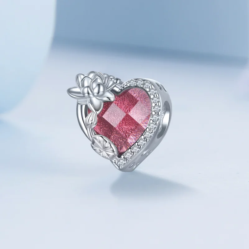 (image for) PANDORA Style July birthstone heart charm - BSC660-7 - View 2