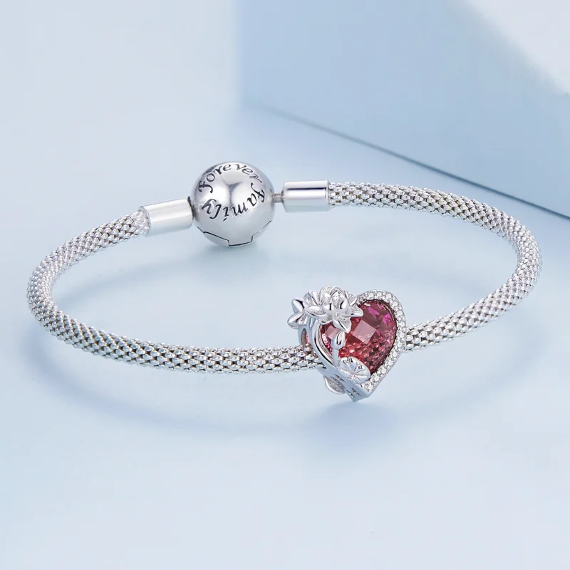 (image for) PANDORA Style July birthstone heart charm - BSC660-7 - View 4