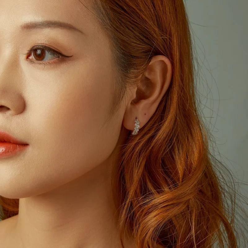 (image for) PANDORA Style Leaf earrings - BSE1086 - View 10