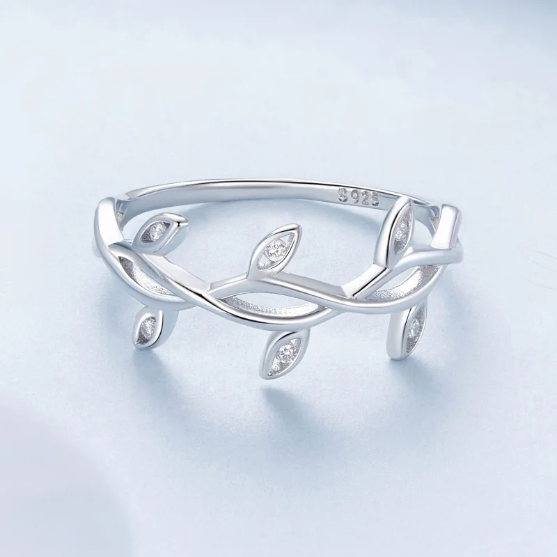 (image for) PANDORA Style Leaf Ring - BSR581 - View 4