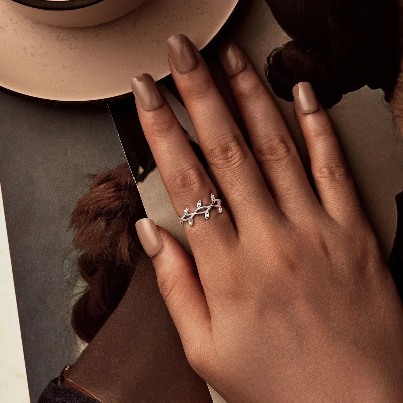 (image for) PANDORA Style Leaf Ring - BSR581 - View 5