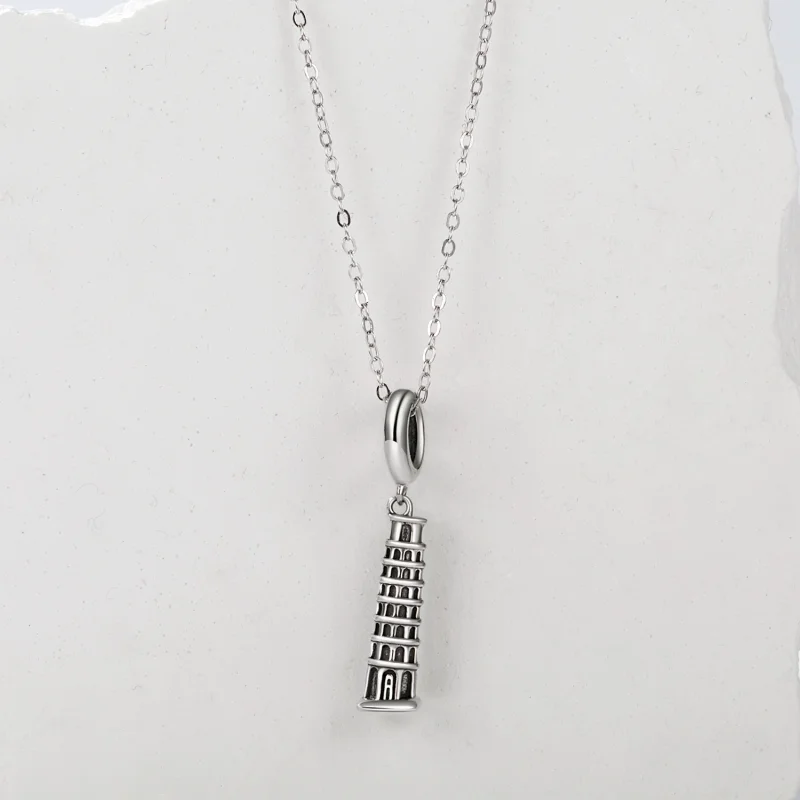 (image for) PANDORA Style Leaning Tower of Pisa Pendant - SCC2876 - View 3