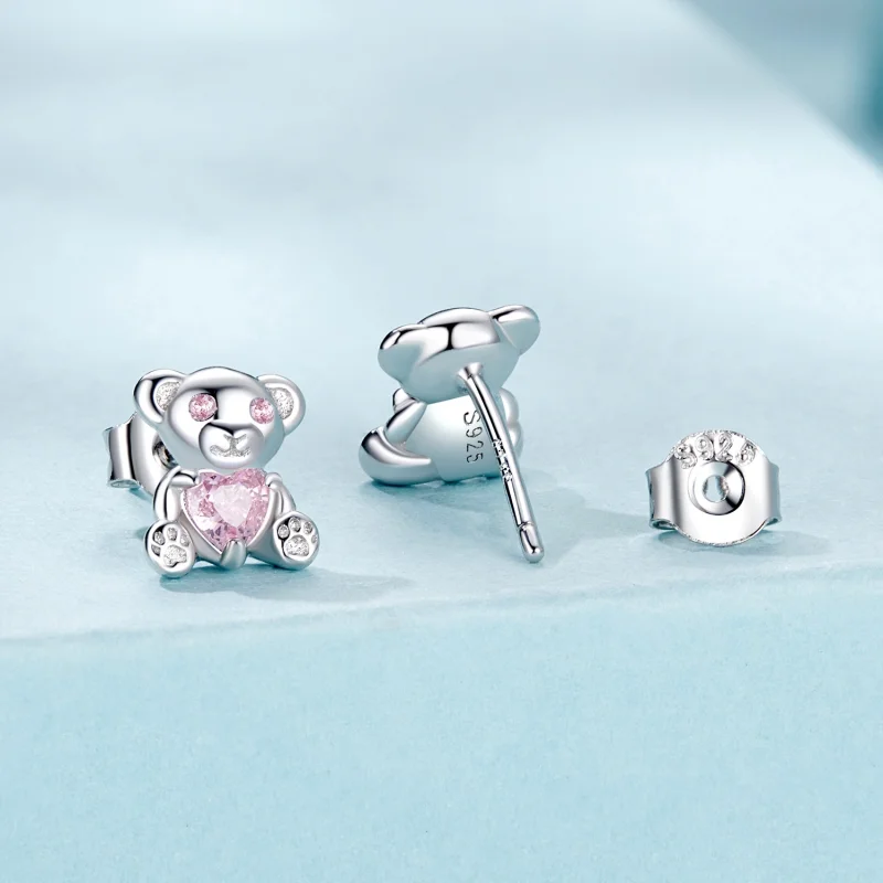 (image for) PANDORA Style Love Bear Earrings - SCE1774 - View 2