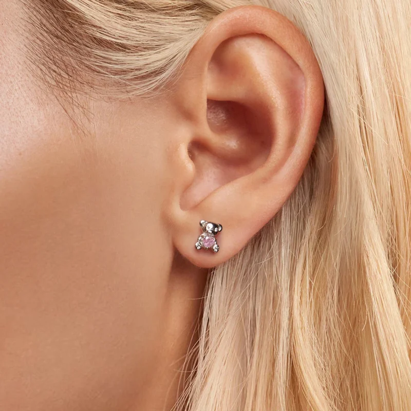 (image for) PANDORA Style Love Bear Earrings - SCE1774 - View 5