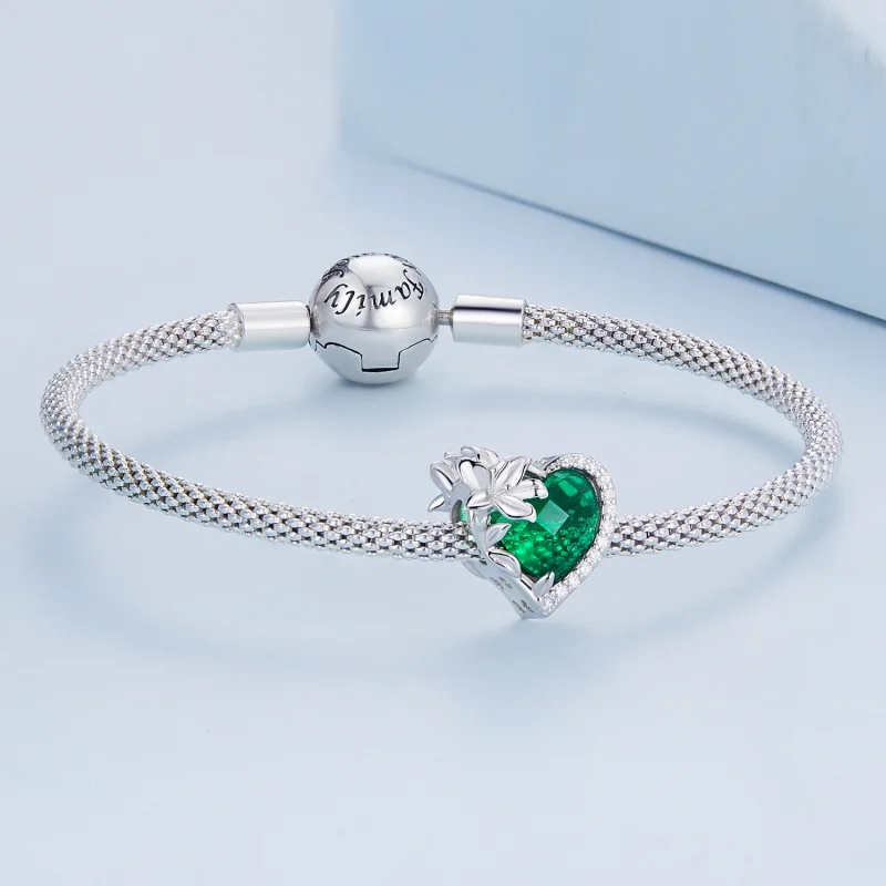 (image for) PANDORA Style May birthstone heart charm - BSC660-5 - View 4