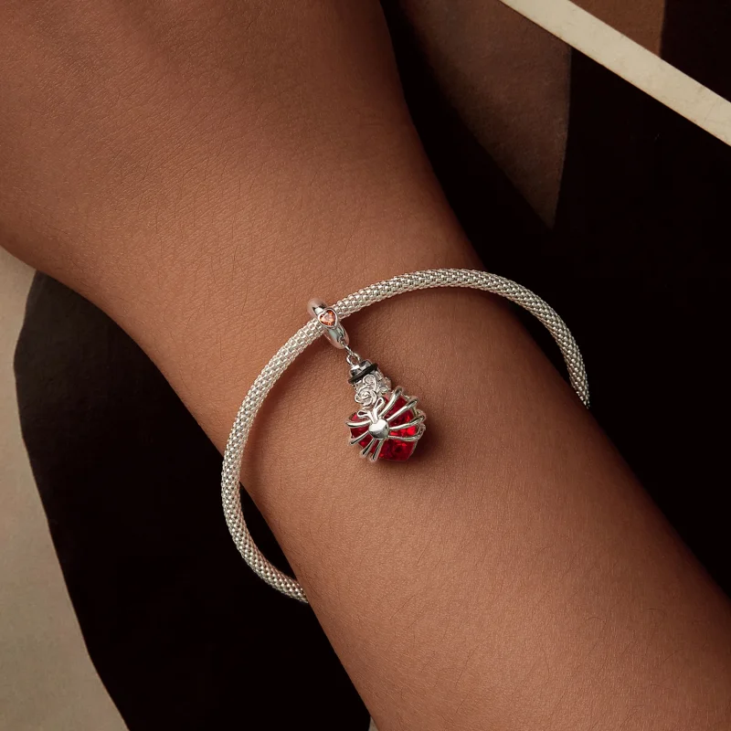 (image for) PANDORA Style Memorial Rose Red Heart Dangle - BSC1058-RD - View 5