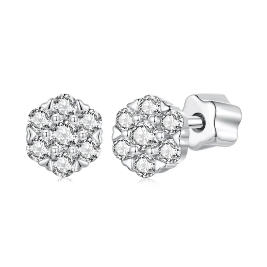 (image for) PANDORA Style Moissanite earrings (with one certificate) - MSE059