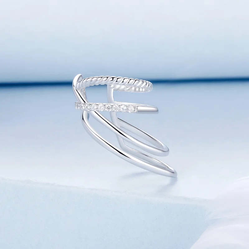 (image for) PANDORA Style Multi-layered ear cuff - BSE1063 - View 2