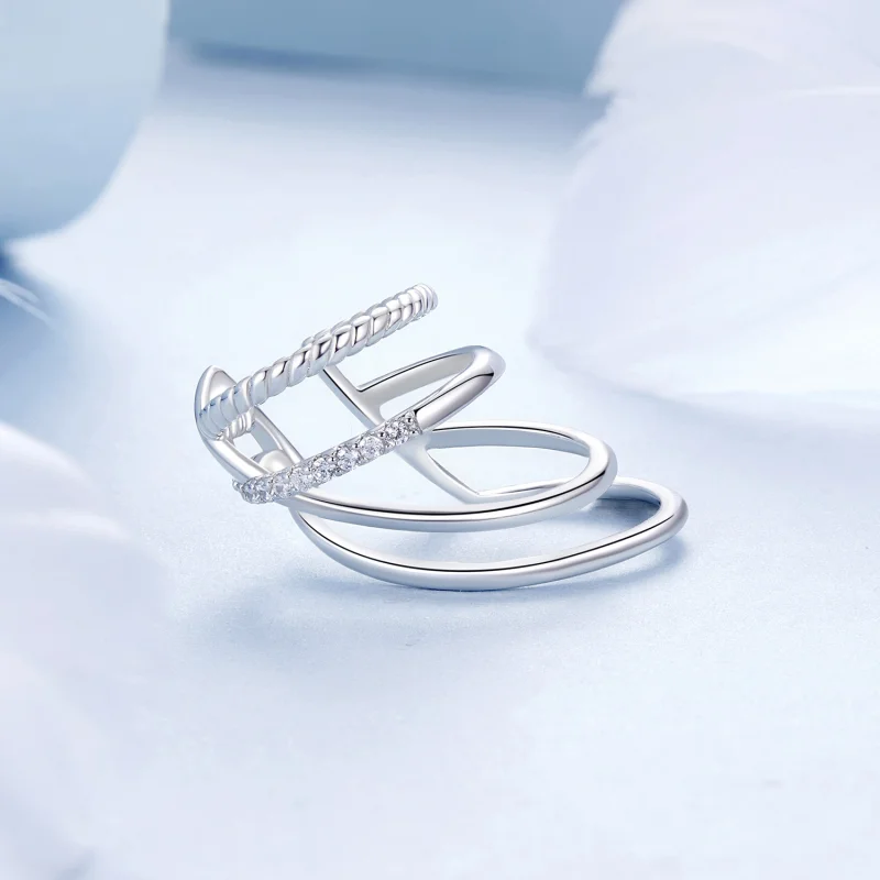 (image for) PANDORA Style Multi-layered ear cuff - BSE1063 - View 3