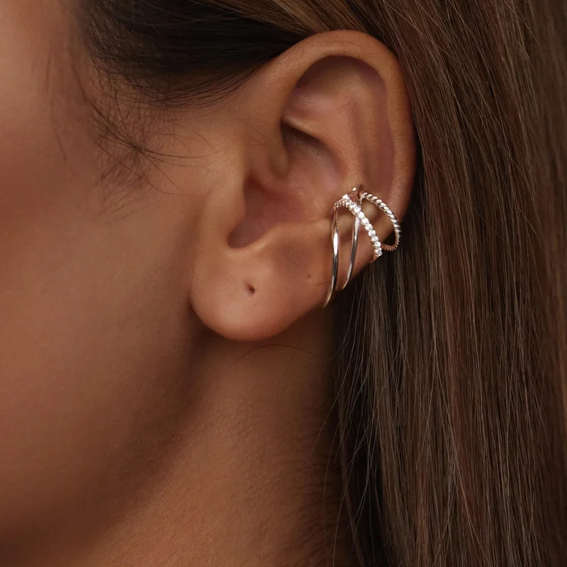 (image for) PANDORA Style Multi-layered ear cuff - BSE1063 - View 6