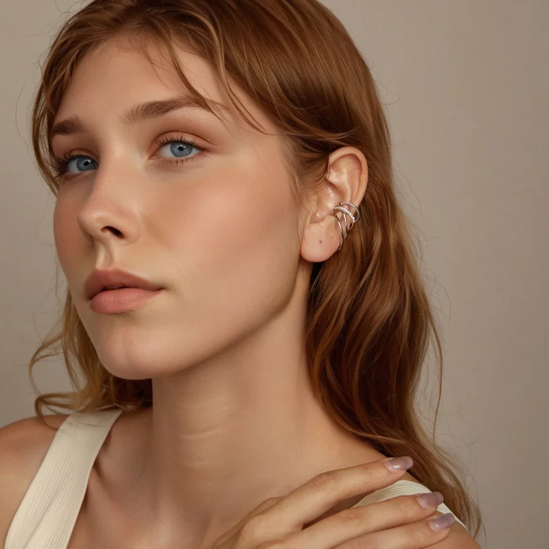 (image for) PANDORA Style Multi-layered ear cuff - BSE1063 - View 8