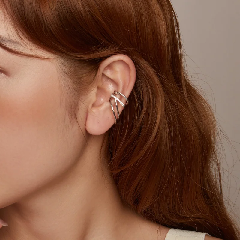 (image for) PANDORA Style Multi-layered ear cuff - BSE1063 - View 9