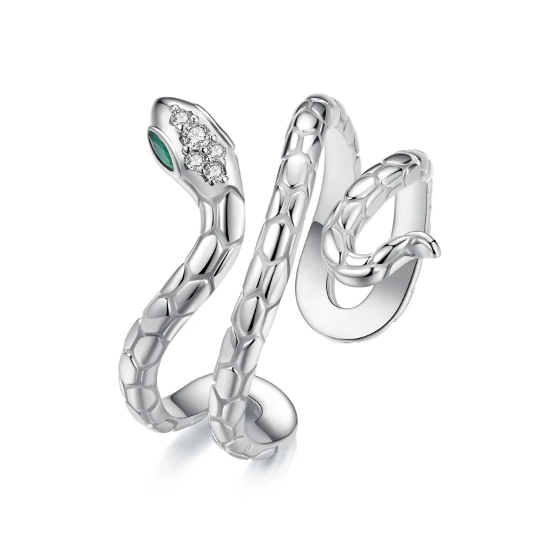 (image for) PANDORA Style Multi-loop snake Open Ring - YIR245-E - Product Image