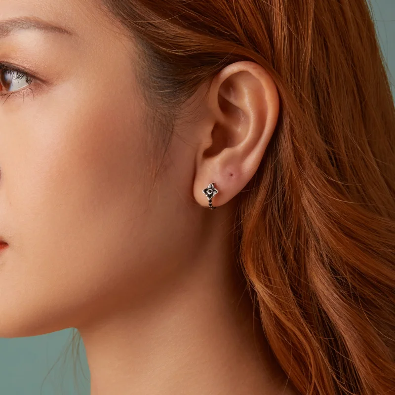 (image for) PANDORA Style Night Flower Earrings - SCE1801 - View 10