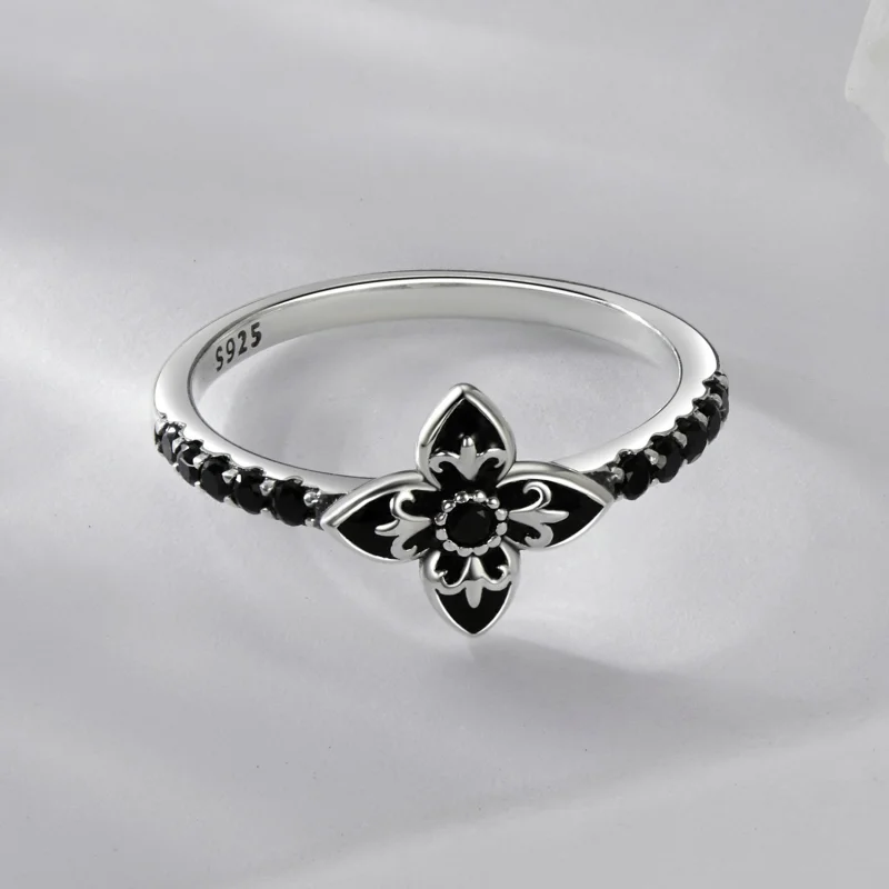 (image for) PANDORA Style Night Flower Ring - SCR1075 - View 4