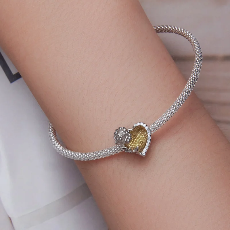 (image for) PANDORA Style November birthstone heart charm - BSC660-11 - View 6