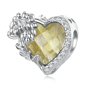 (image for) PANDORA Style November birthstone heart charm - BSC660-11