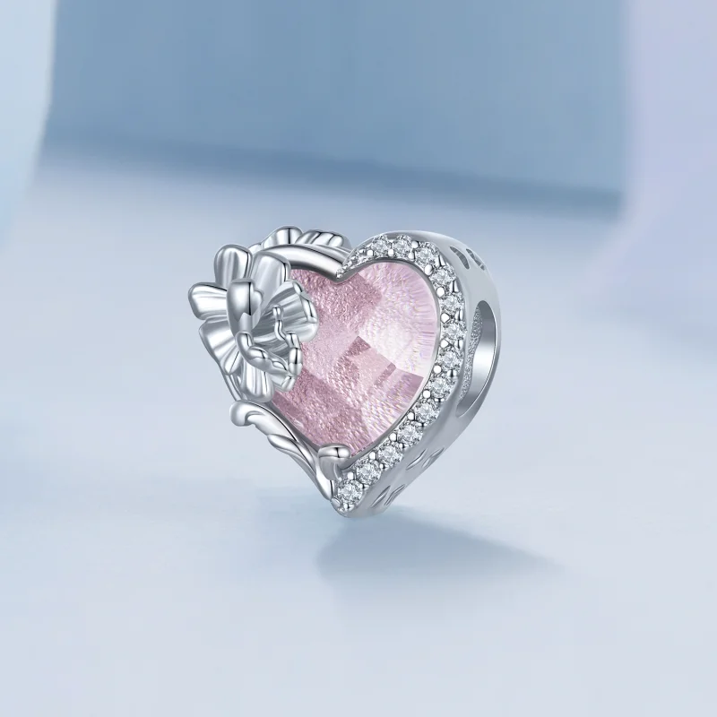 (image for) PANDORA Style October birthstone heart charm - BSC660-10 - View 2