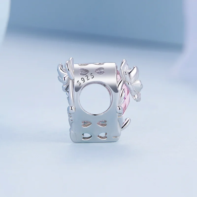 (image for) PANDORA Style October birthstone heart charm - BSC660-10 - View 3