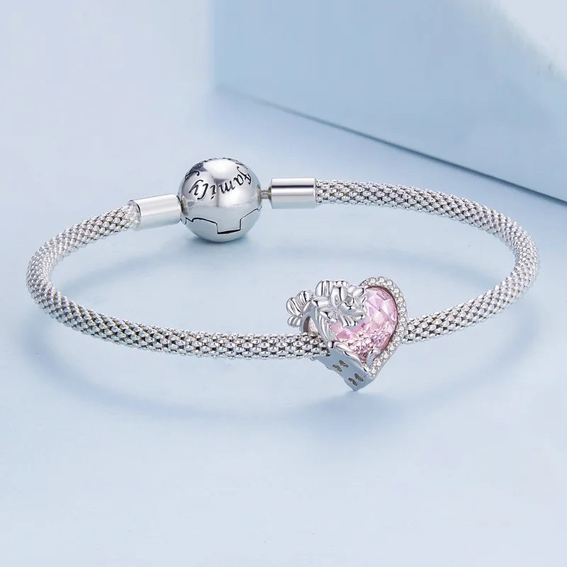 (image for) PANDORA Style October birthstone heart charm - BSC660-10 - View 4