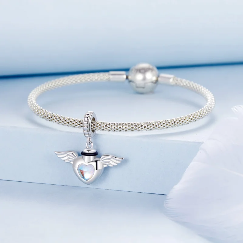 (image for) PANDORA Style Pet urn memorial box pendant - BSC1036 - View 3