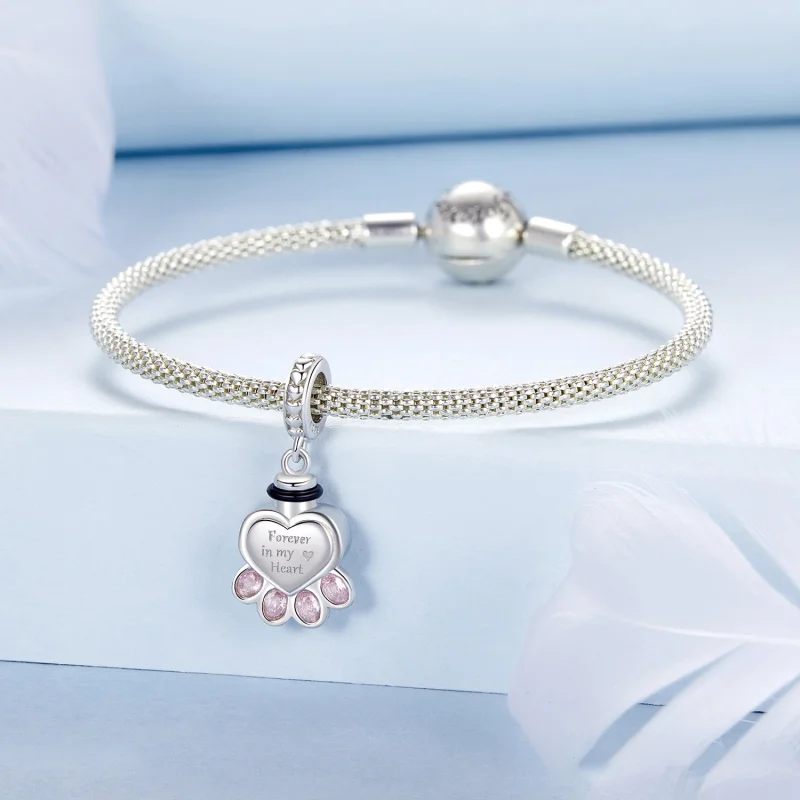 (image for) PANDORA Style Pet urn memorial box pendant - BSC1037 - View 3