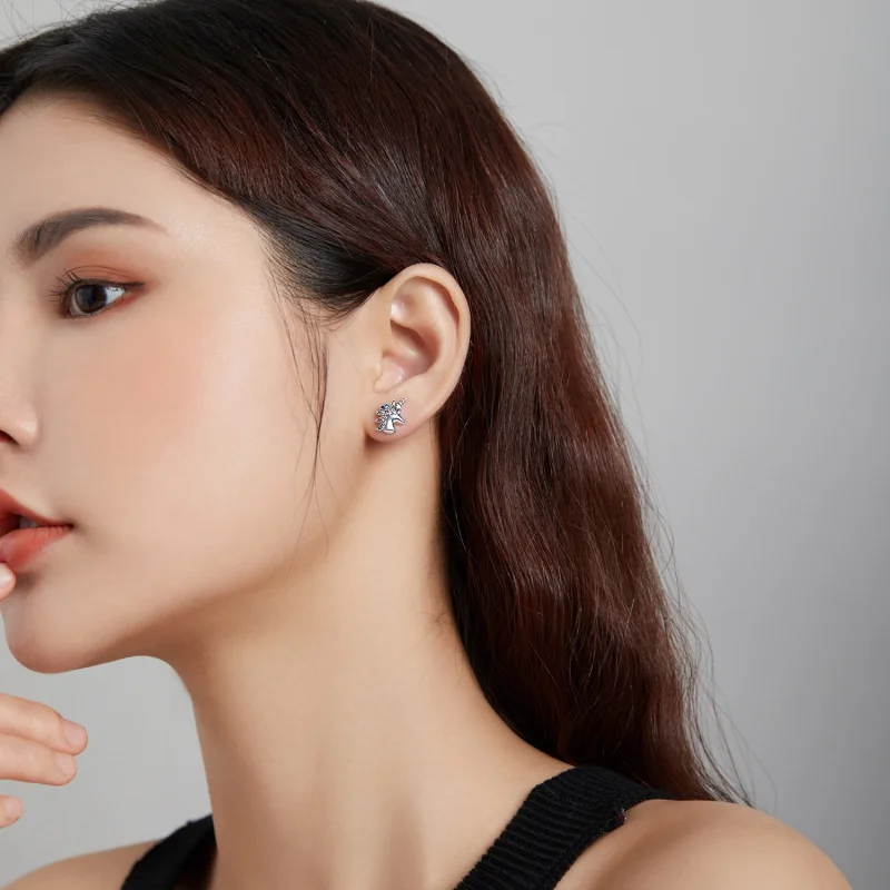 (image for) PANDORA Style Pointed Pony Stud - BSE496 - View 6