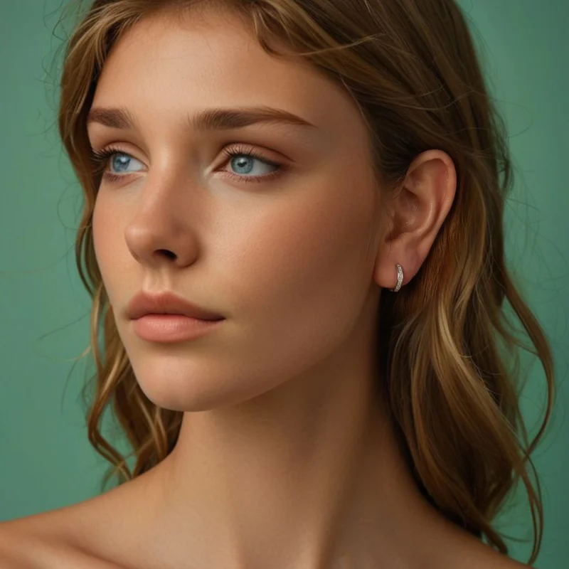 (image for) PANDORA Style Princess Square Sparkling Earrings - BSE1102 - View 7