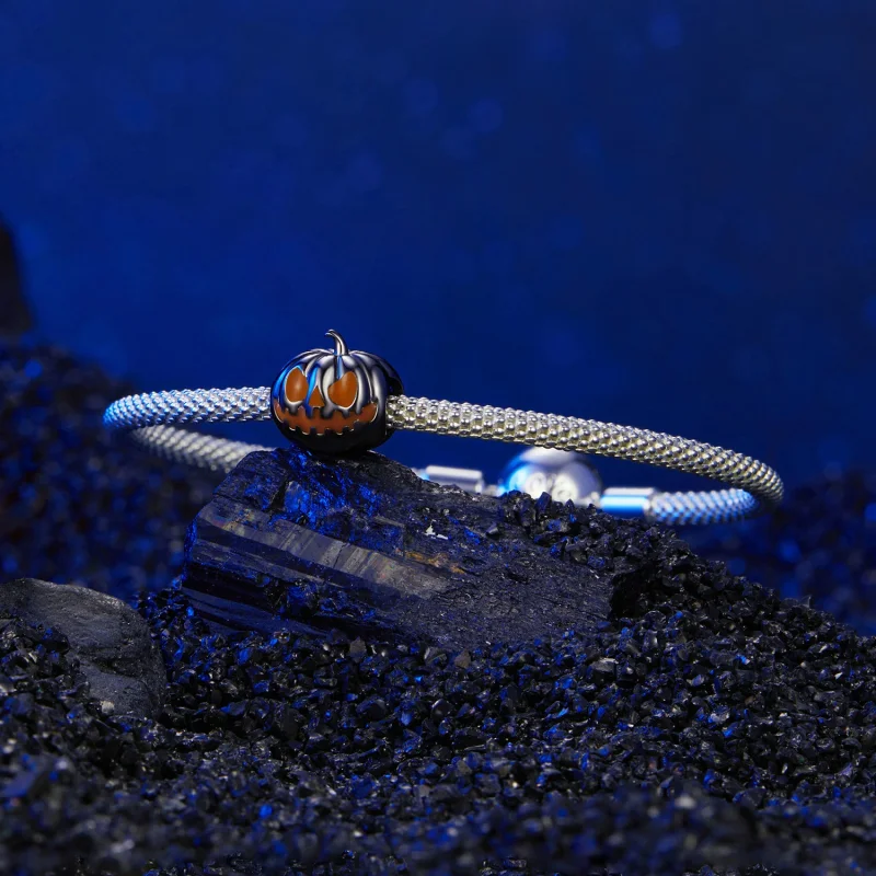 (image for) PANDORA Style Pumpkin Lantern Beads - SCC2899 - View 6