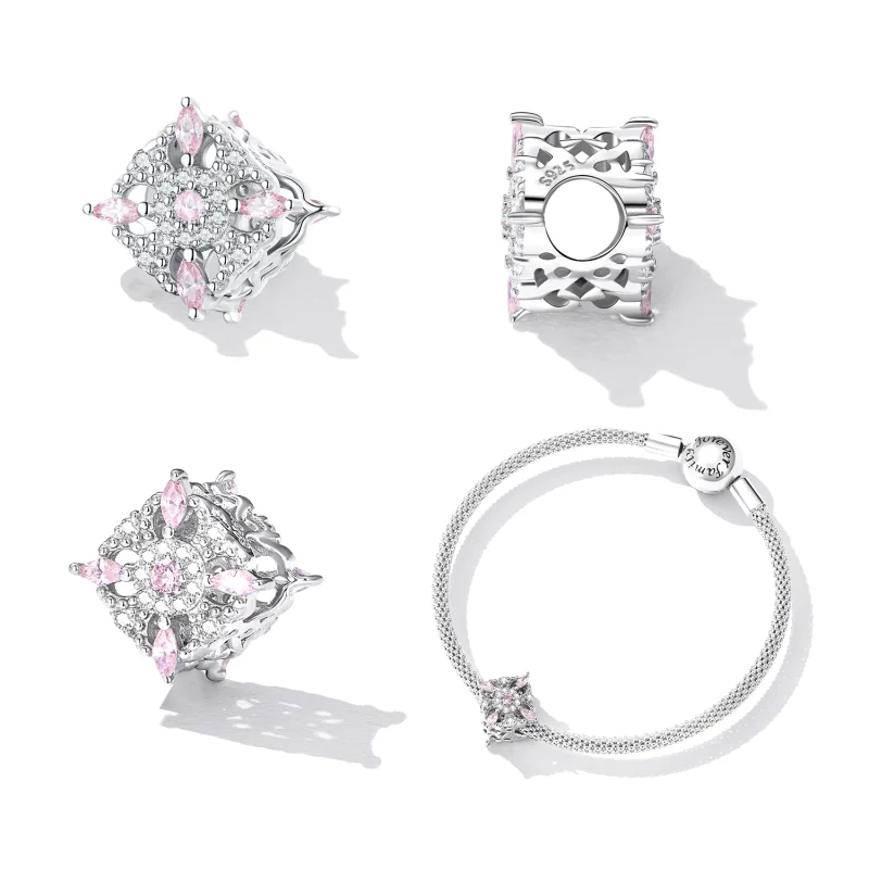 (image for) PANDORA Style Retro pattern beads - BSC617 - View 2