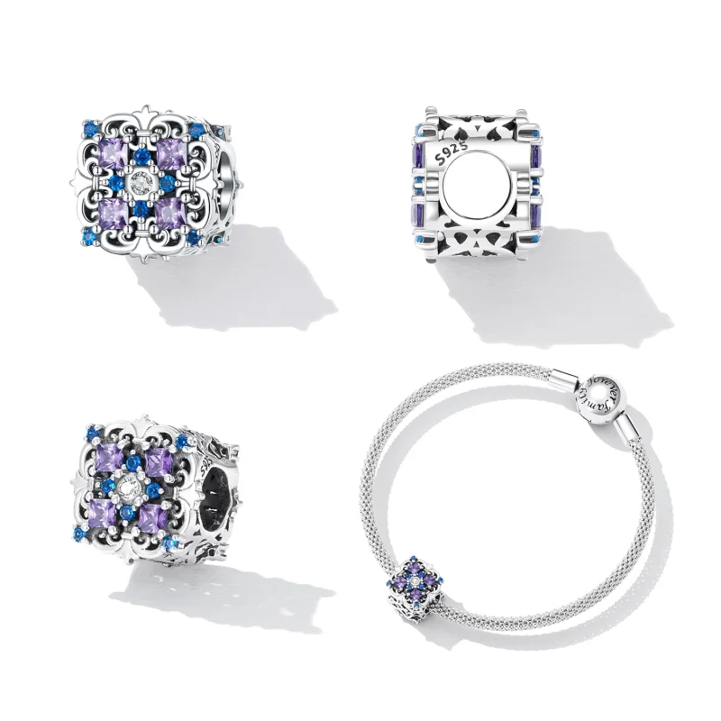 (image for) PANDORA Style Retro pattern beads - BSC618 - View 2