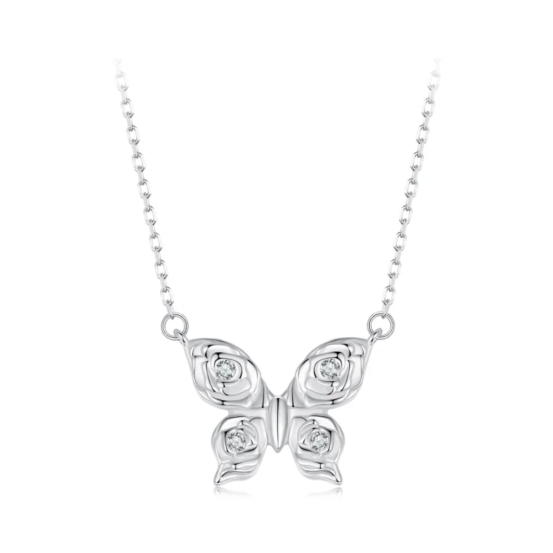 (image for) PANDORA Style Rose Butterfly Necklace - BSN396 - Product Image