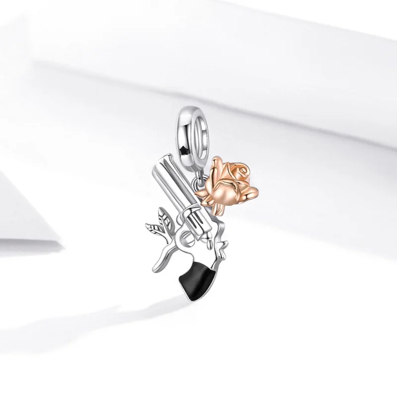 (image for) PANDORA Style Rose Pistol Dangle - BSC470 - View 2