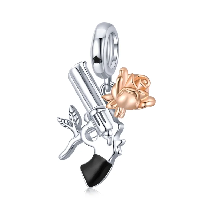 (image for) PANDORA Style Rose Pistol Dangle - BSC470 - Product Image
