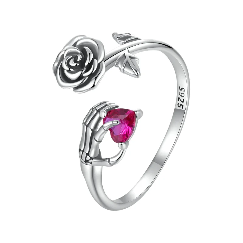 (image for) PANDORA Style Rose Skeleton Hand Open Ring - BSR606-E - Product Image