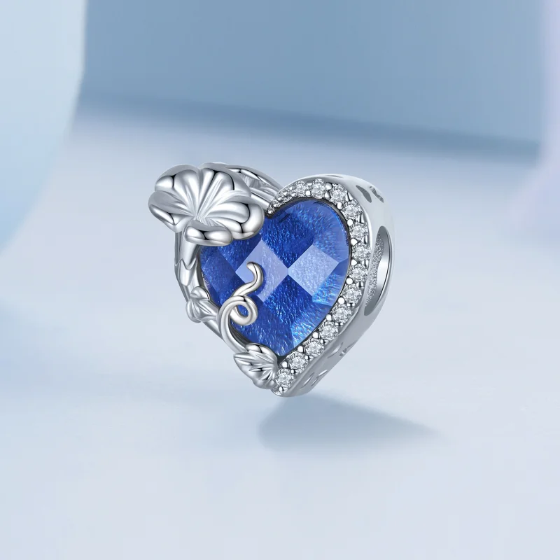 (image for) PANDORA Style September birthstone heart charm - BSC660-9 - View 2