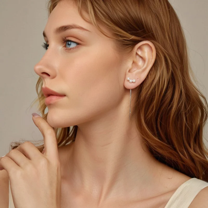 (image for) PANDORA Style Shell Pearl Tassel Earrings - SCE1777 - View 7