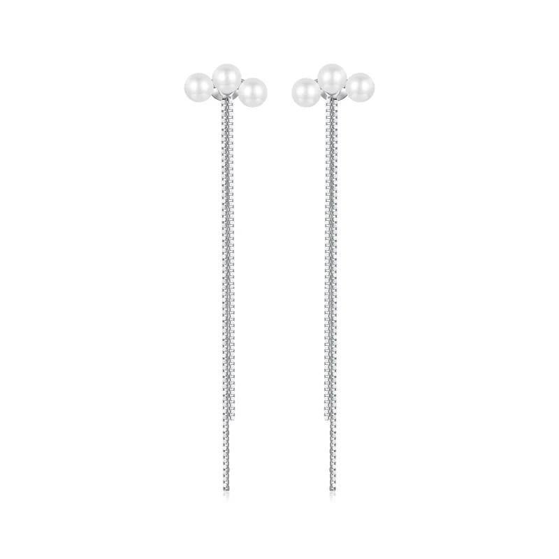 (image for) PANDORA Style Shell Pearl Tassel Earrings - SCE1777 - Product Image