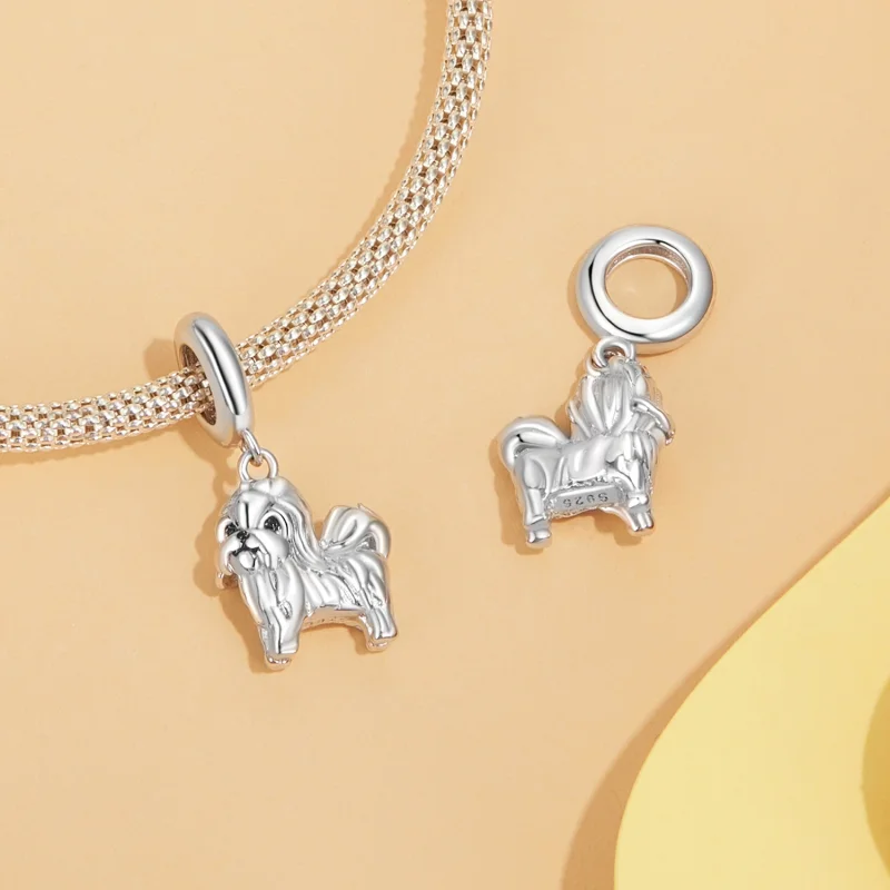 (image for) PANDORA Style Shih Tzu Pendant - SCC2834 - View 4