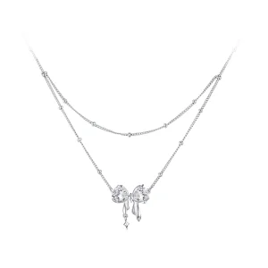 (image for) PANDORA Style Shining Bow Necklace Chain - BSN398
