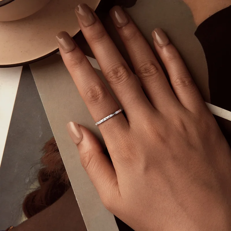 (image for) PANDORA Style Shining Diamond Small Single Ring - BSR578 - View 4