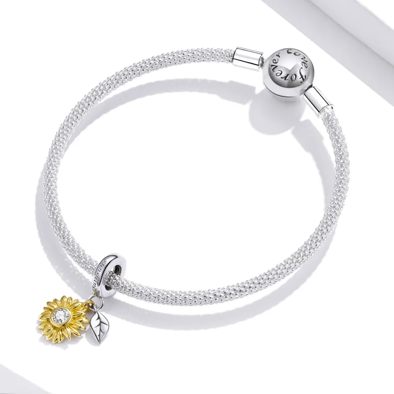 (image for) PANDORA Style Shining sunflower Dangle - BSC462 - View 5
