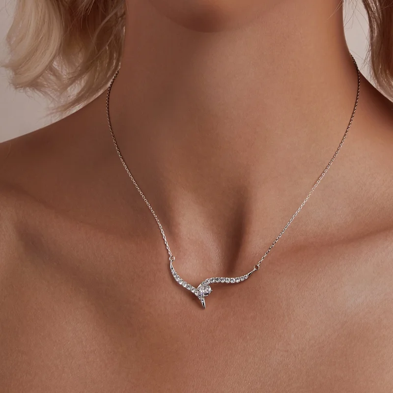 (image for) PANDORA Style Simple Line Necklace - BSN400 - View 4