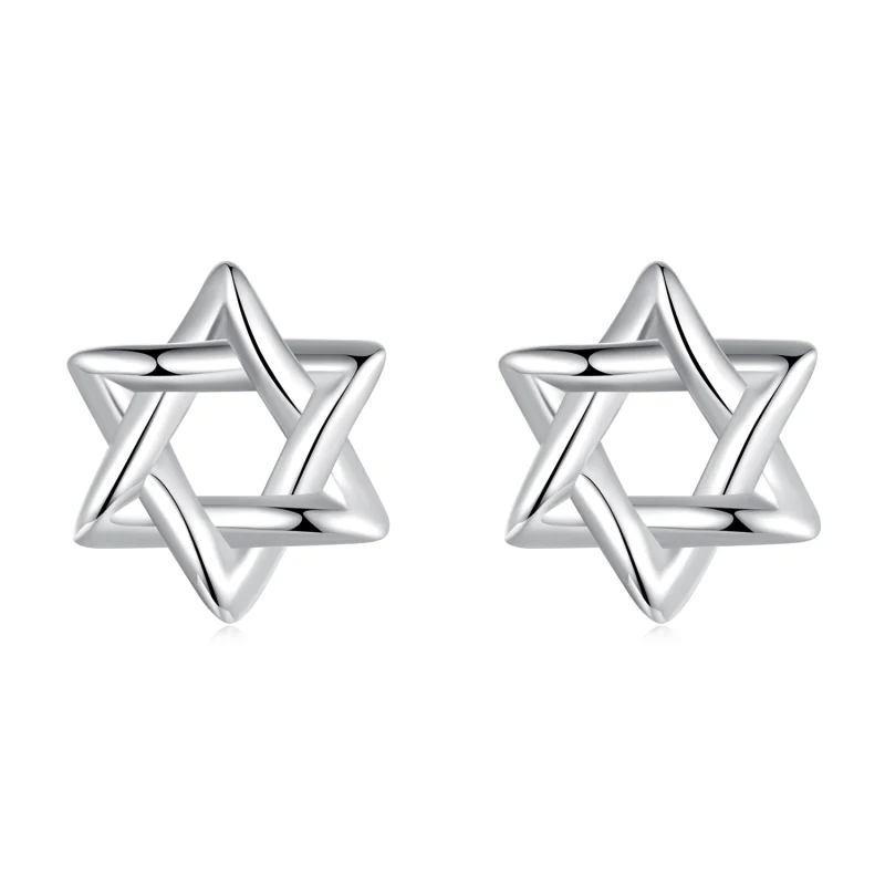 (image for) PANDORA Style Six-pointed star earrings - SCE1809 - Product Image
