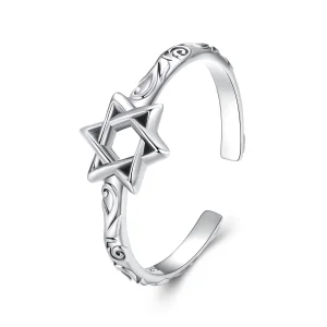 (image for) PANDORA Style Six-pointed star Open Ring - SCR1078-E