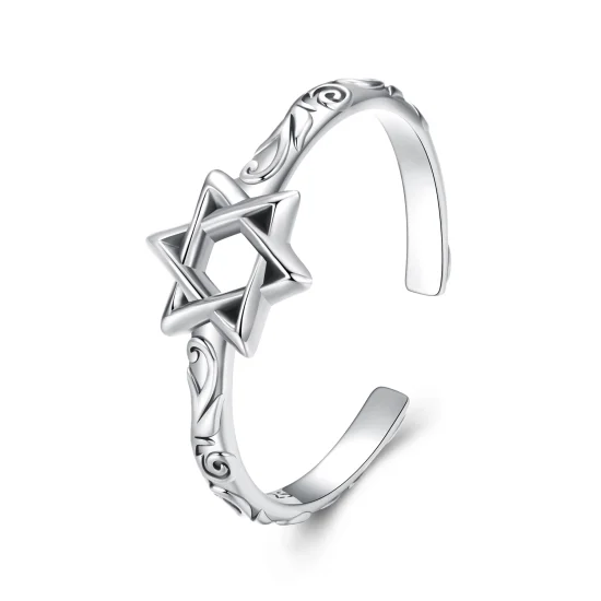 (image for) PANDORA Style Six-pointed star Open Ring - SCR1078-E
