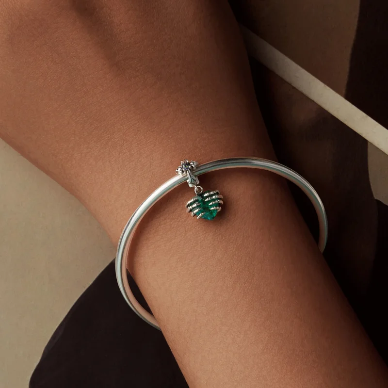 (image for) PANDORA Style Skull Heart Pendant - BSC1061 - View 6