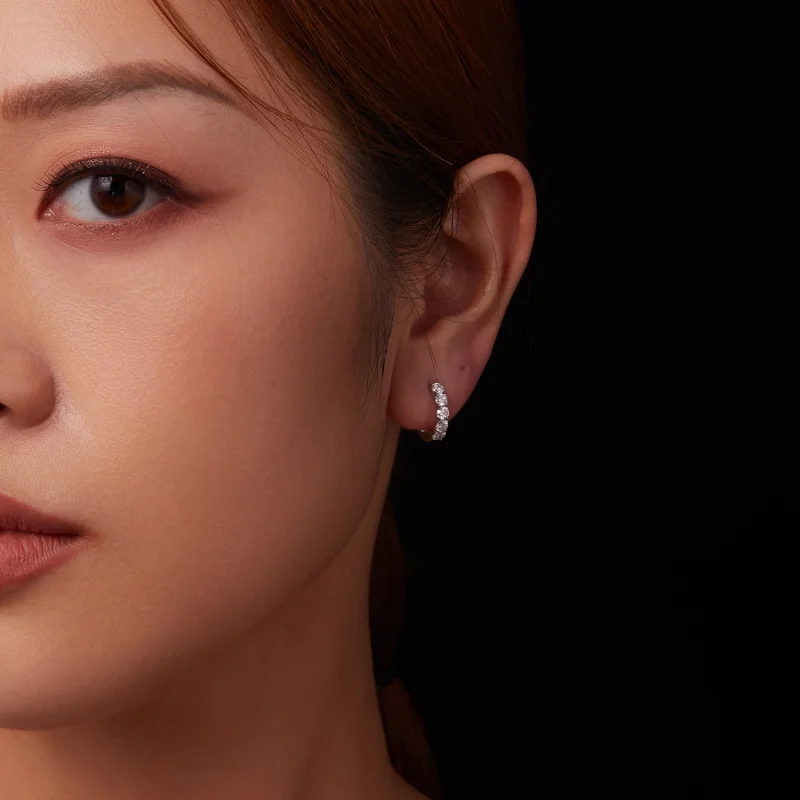 (image for) PANDORA Style Sparkling earrings (one certificate) - MSE069 - View 10